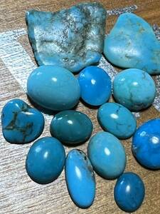 送料無料♪ high-gradeターコイズ 訳あり おまとめ k 6 天然トルコ石 ルース turco turquoise jewelry インディアンジュエリー