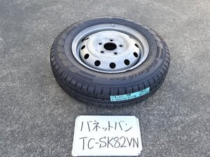 バネットバン　15年　TC-SK82VN　SK82V　スチールホイール付タイヤ　ヨコハマ　BluEarth-Van　RY55　165　80　R14　97/95N　LT　2024年製