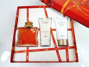 エルメス　HERMES　ヴァンキャトル・フォーブル　オードトワレ　シャワーエマルジョン ／ Caleche　ボディローション　各50ml　YK-5319