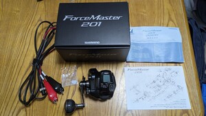 シマノ フォースマスター201 電動 左巻 SHIMANO ForceMaster201 糸巻用バッテリー、充電器