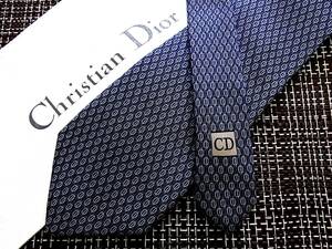 ☆状態並N☆5755■【Ｄｉｏｒ】ディオール　オム「総CDロゴ」ネクタイ★