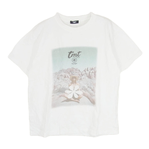 TMT ティーエムティー TCS-S23SP07 JERSEY SS TEE LOVE&PEACE 半袖 Tシャツ カットソー ホワイト系 L【中古】