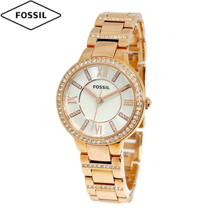 FOSSIL フォッシル 腕時計 新品・アウトレット VIRGINIA ES3284 レディース 3針 ローズゴールド 並行輸入品 送料無料