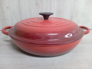 LE CREUSET ルクルーゼ ビュッフェキャセロール 26cm 両手鍋 鍋 チェリーレッド ホーロー鍋 ホーロー