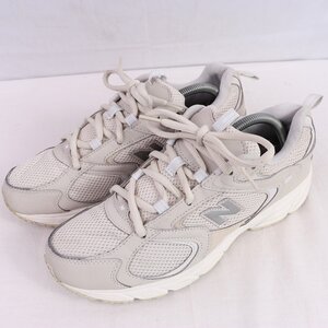 408 ニューバランス 26.5cm/new balance グレー 灰色 シルバー 中古 古着 スニーカー メンズ yy9613