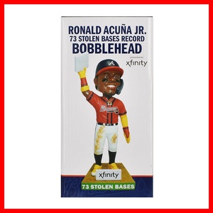 ロナルド・アクーニャ・ジュニア ボブルヘッド 73盗塁 Ronald Acua Jr. Bobblehead アトランタ ブレーブス Braves MLB 新品未使用 球場限定