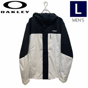 ● OAKLEY TNP TBT SHELL JKT WHITE BLACK Lサイズ メンズ スノーボード スキー ジャケット 23-24 日本正規品