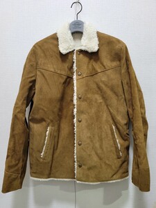 18AW 未使用 WAREHOUSE ウエアハウス スエードランチジャケット 42 定価96,800円 リアルマッコイズ フリーホイーラーズ カーコート the few