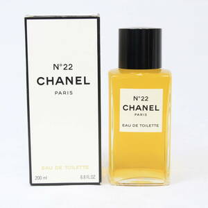 【満タン】 CHANEL シャネル №22 EAU DE TOILETTE オードトワレ 200ml 香水 ボトル 　2405-N0128②K(NT)