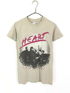 レディース 古着 80s USA製 HEART 「PASSION WORKS TOUR 1983」 ツアー ロック バンド Tシャツ S 古着