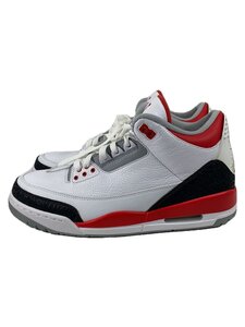 NIKE◆AIR JORDAN 3 RETRO/エアジョーダンレトロ/ホワイト/136064-120/28cm/WHT//