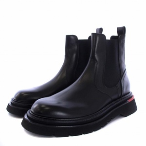 未使用品 ディースクエアード DSQUARED2 Chelsea Rider CALF LEATHER チェルシーライダー サイドゴアブーツ ショート カーフレザー 42 28.1