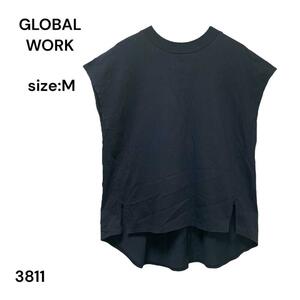 GLOBAL WORK グローバルワーク　シャツ　トップス　黒　Ｍ　ゆったり