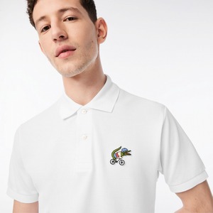 ＬＡＣＯＳＴＥ ラコステ x ネットフリックス ポロシャツ テニス ストリート メンズ PH7057-10 MENS LACOSTE x NETFLIX POLOSHIRT WHITE XL