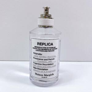 142【中古】Maison Margiela REPLICA マルジェラ レプリカ オードトワレ レイジーサンデーモーニング 100ml フレグランス 巾着付き 現状品