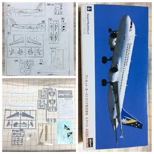 送料３５０円～ ※内袋開封欠品 1/200 AIRBUS エアバス A320 ハセガワ アンセット オーストラリア航空会社 Hasegawa プラモデル 飛行機 