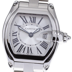 カルティエ CARTIER W62016V3 ロードスターSM デイト クォーツ レディース 良品 _816385