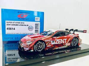 【送料無料】1/43 EBBRO ZENT CERUMO LEXUS ゼント セルモ レクサス LC500 立川裕路-石浦宏明 スーパーGT500 2018