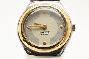 スウォッチ アイロニー ラウンド コンビ クオーツ レディース 腕時計 swatch