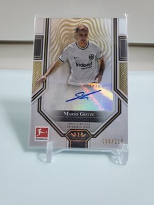 【マリオ　ゲッツェ(フランクフルト)】2022-2023 Topps Tier One bundesliga 120枚限定直筆サインカード