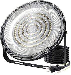 【新品送料無料】【超薄型・1個セット】 led投光器 投光器 高天井灯 LED高天井照明 100W 防水 100V 高輝度 18000lm 6500K