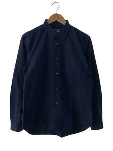 COMME des GARCONS HOMME DEUX◆長袖シャツ/M/コットン/NVY/無地/DE-B042