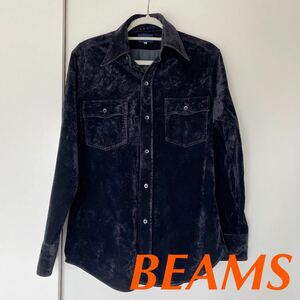 beams レーヨン　長袖　ジャケット　シャツ　ヴィンテージ