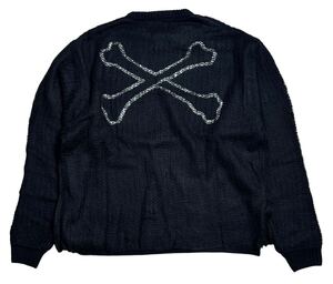 未使用品 23aw WTAPS 232MADT-KHM02 OBSVR ACRYLIC SWEATER ダブルタップス クロスボーン ニットセーター ブラック 03