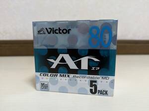 ★未使用/未開封品☆Victor MD Ar 80分 カラー 5枚組 5MD-80LX MDウォークマン WALKMAN カセットテープ ミニディスク MDディスク MDLP