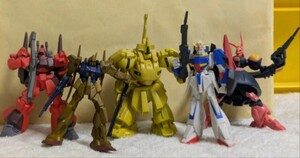 ☆Zガンダムセット5体（Zガンダム、ジ・オ、リックディアス、バウンド・ドック、百式）☆バンダイガシャポンフィギュア