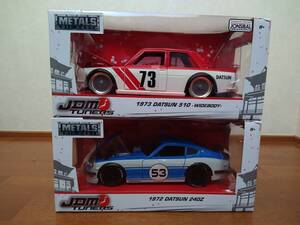 ☆即決送料無料☆ Jada Toys 1973 DATSUN 510 & 1972 DATSUN 240Z ２台セット