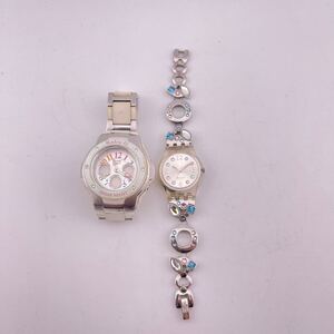 腕時計 2個 Baby-G MSG-302C Swatch SWISS クォーツ レディース腕時計 (k9223-S1260)