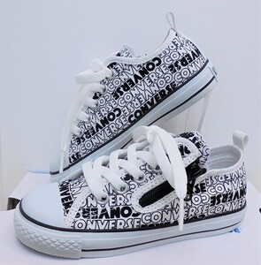 ★新品★CONVERSE CHILD ALL STAR N LOGOTYPES Z OX (チャイルドオールスターロゴタイプス） ホワイト/ブラック22.0