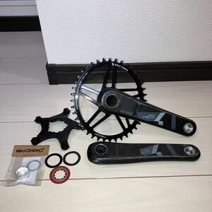  SRAM FORCE1 クランク　GXP 170mm Wolftooth スラム 11速、12速対応