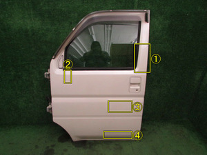 183729◆バモス LA-HM1 左フロントドア◆