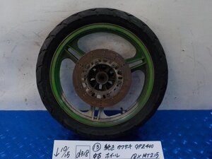 d319●○（13）純正　カワサキ　GPZ400　中古　ホイール　18×MT2.15　6-10/15（か）