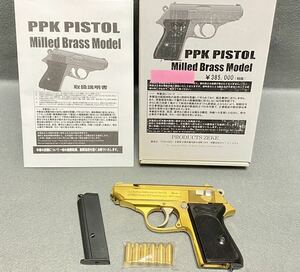 絶版希少 ZEKE ワルサー PPK 真鍮 削り出し ダミーカート モデルガン フル可動 検）文鎮 PP PPK/S ジク WA CNC プライム マルシン マルゼン