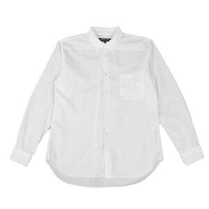 コムデギャルソン オムドゥCOMME des GARCONS HOMME DEUX コットンブロードベーシックシャツ 白M