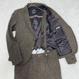 Rare 00s Archive Japanese label PPFM knapp tweed Matching cloth L.G.B. le grand bleu TORNADO MART