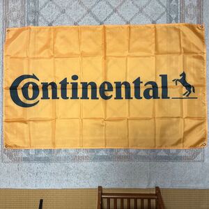 訳あり コンチネンタルタイヤ 特大フラッグ 120 タペストリー 旗 ロゴ バナー のぼり フラッグ Continental ガレージ装飾 インテリア雑貨