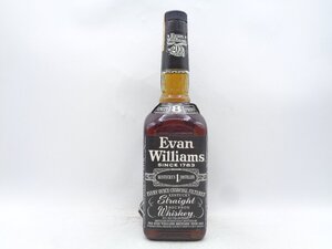 同梱不可 1円～Evan Williams 8年 エヴァン ウィリアムズ バーボン ウイスキー 750ml 45％ X293034