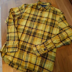 SCOTCH&SODA スコッチアンドソーダ メンズ 黄色 チェック ネルシャツ サイズ M　