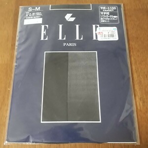 【未使用・S～M】エルパリ パンスト マチ付き ELLE PARIS ブラック