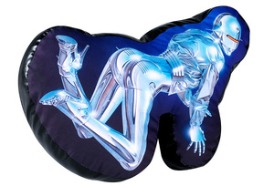 SYNC . PLUSH CUSHION SILVER JACKET HAJIME SORAYAMA 空山基 クッション 国内正規 新品即決 セクシーロボット medicom toy sexy robot