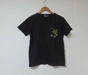 【送料無料】レインスプーナーTシャツ／黒　ポケット付き　Sサイズ（ちいさめ）reyn spooner