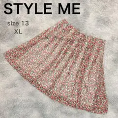 美品◇STYLE ME 東京スタイル 日本製 フレア スカート ドット柄