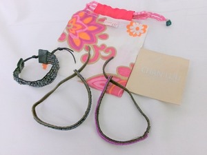 CHAN LUU チャンルー ブレス 3点セット ブラック、パープル Breath アクセサリー accessories ビーズブレス