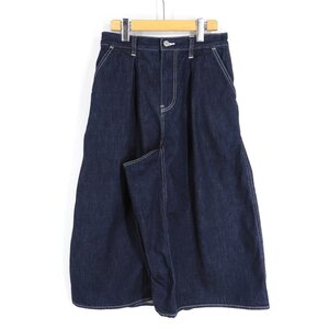 未使用 桃太郎ジーンズ SK0105 GTB 12oz デニムスカート風 パンツ size M #30027 レディース MOMOTARO JEANS