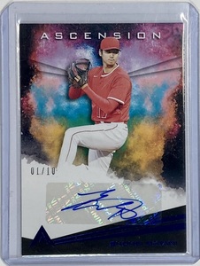 【ファーストNo.1/10枚限定】大谷翔平直筆サイン 2019 Panini Chronicles Ascension Auto