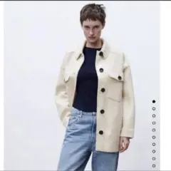 ZARA ザラ　ソフトシャツジャケットXS